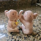 Vintage 50s Anthropomorphic Pink/Brown Monkeys w Banana's Salt & Pepper Shakers — photo 7
