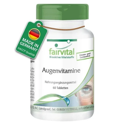 Augenvitamine, 60 Tabletten, speziell für die Augen entwickelt, Multivitamin ... - Bild 1 von 4