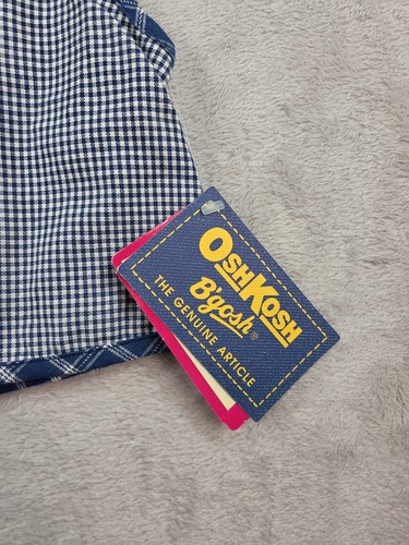 Vibtage OshKosh Vest Size 3T Gingham Check USA Button Up - Picture 4 of 8