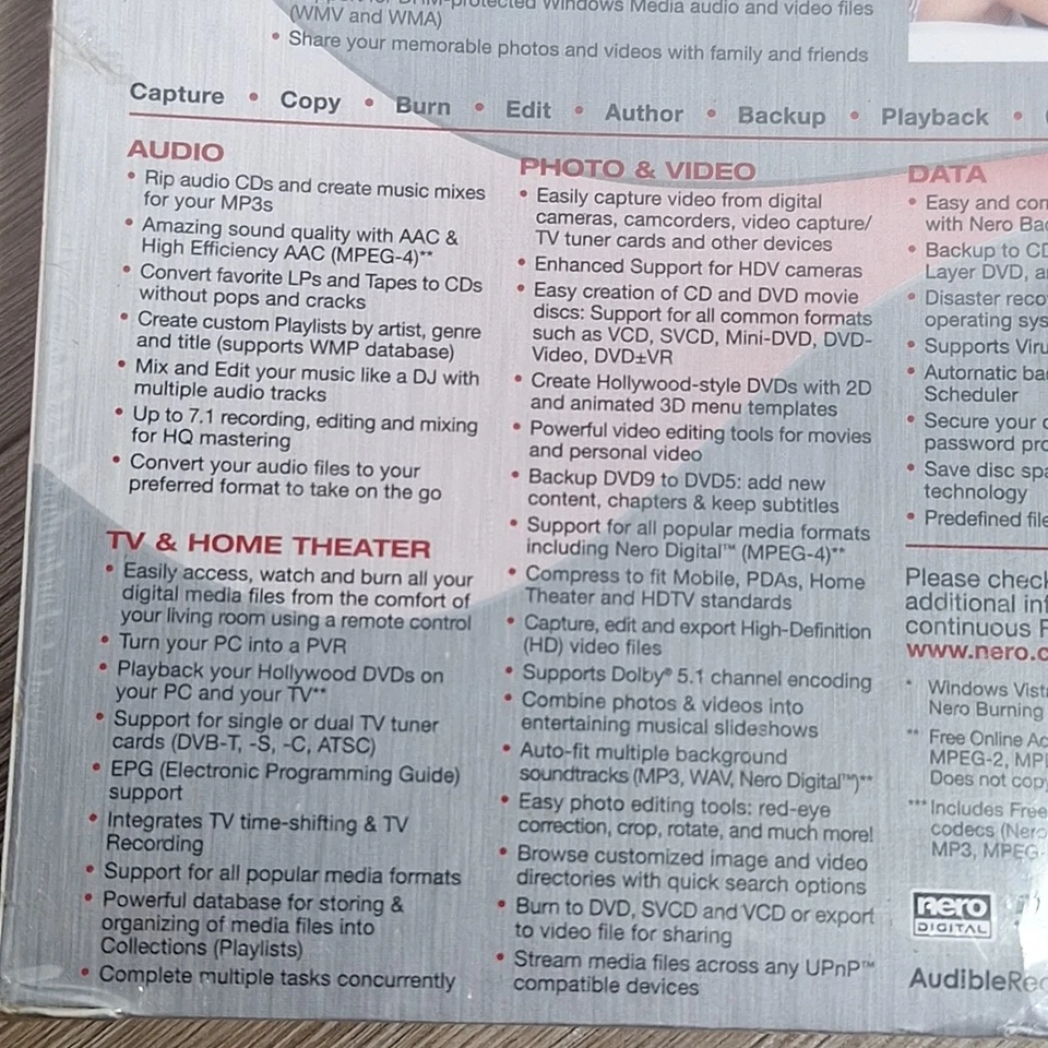 Nero 7 Ultra Edition Enhanced Video Editing Software BRAND NEW SEALED - Image 3 of 4