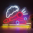 Vintage Train Neon Sign – Locomotive Neon Lights Wall Decor for Bedroom, L