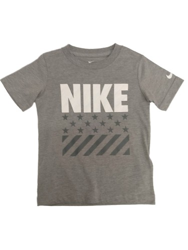 Nike Boys Gray Cotton Athletic T-Shirt Star Tee Shirt X-Small (4) - Picture 1 of 2