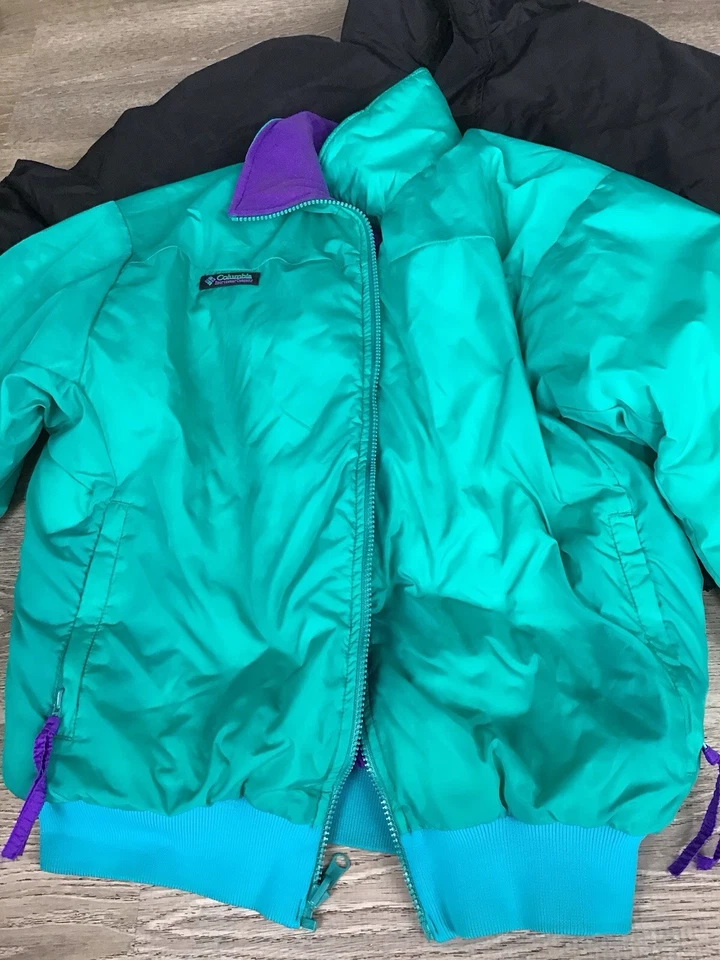 Vintage 90s Columbia Jacket Mens Medium Multicolor 3-In-1 Snow Ski Coat Down - Image 2 of 4