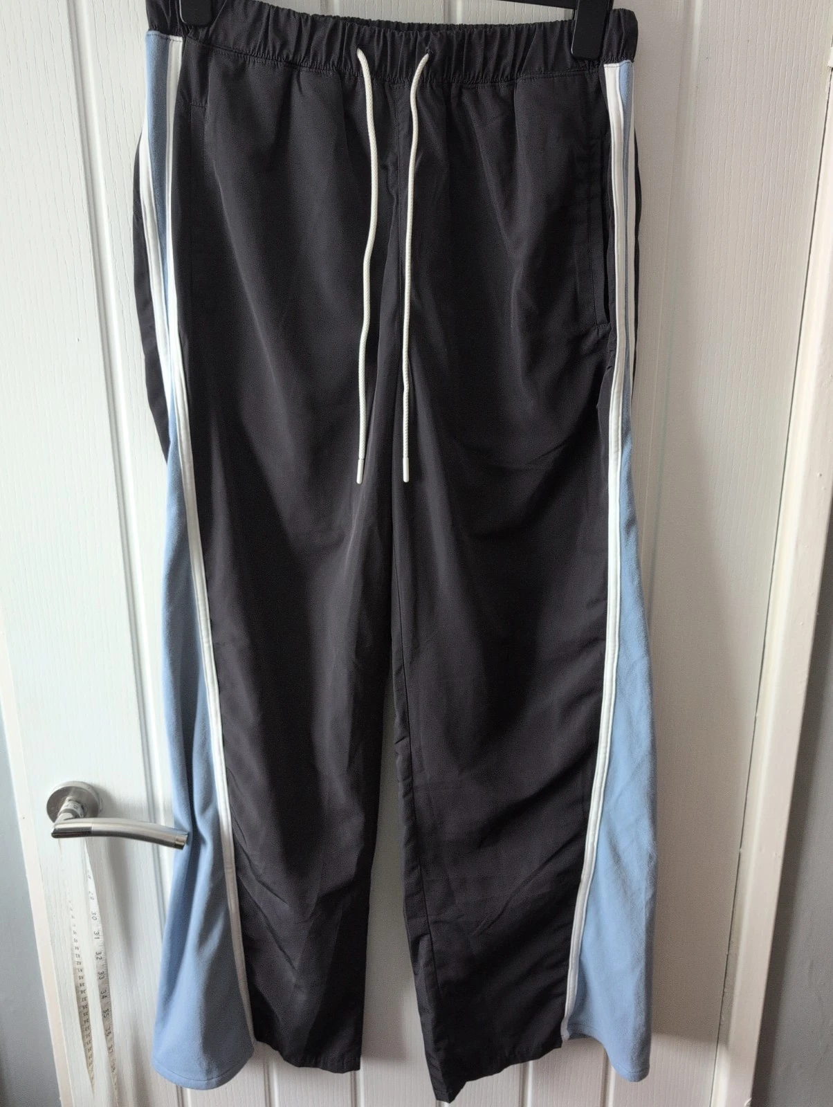 Free People Movement Retro Rider Fleece-Lined Pants Black Blue Size M