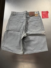Vintage Levi's 550 Deadstock Shorts Grey Tag W32 100 Cotton Made in USA