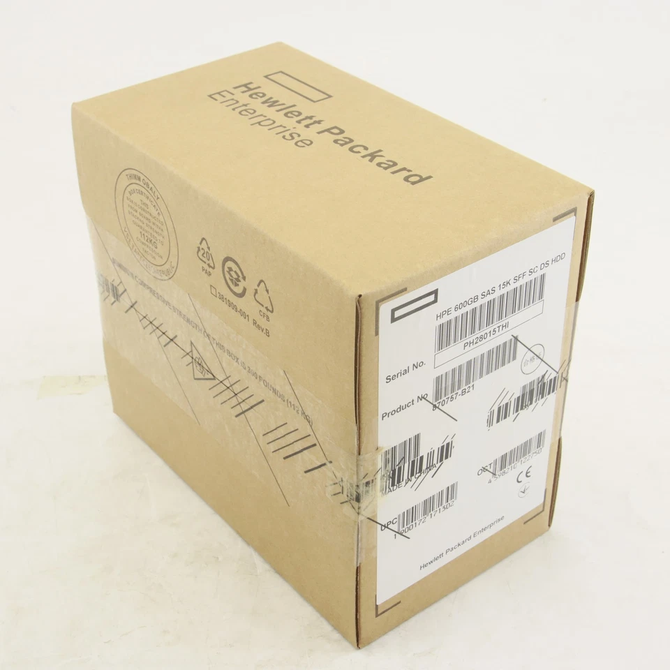 New For HPE 2.5" 600GB 12G 15K SFF SC HDD Hard Drive 867254-002 870757-B21  - Image 4 of 4