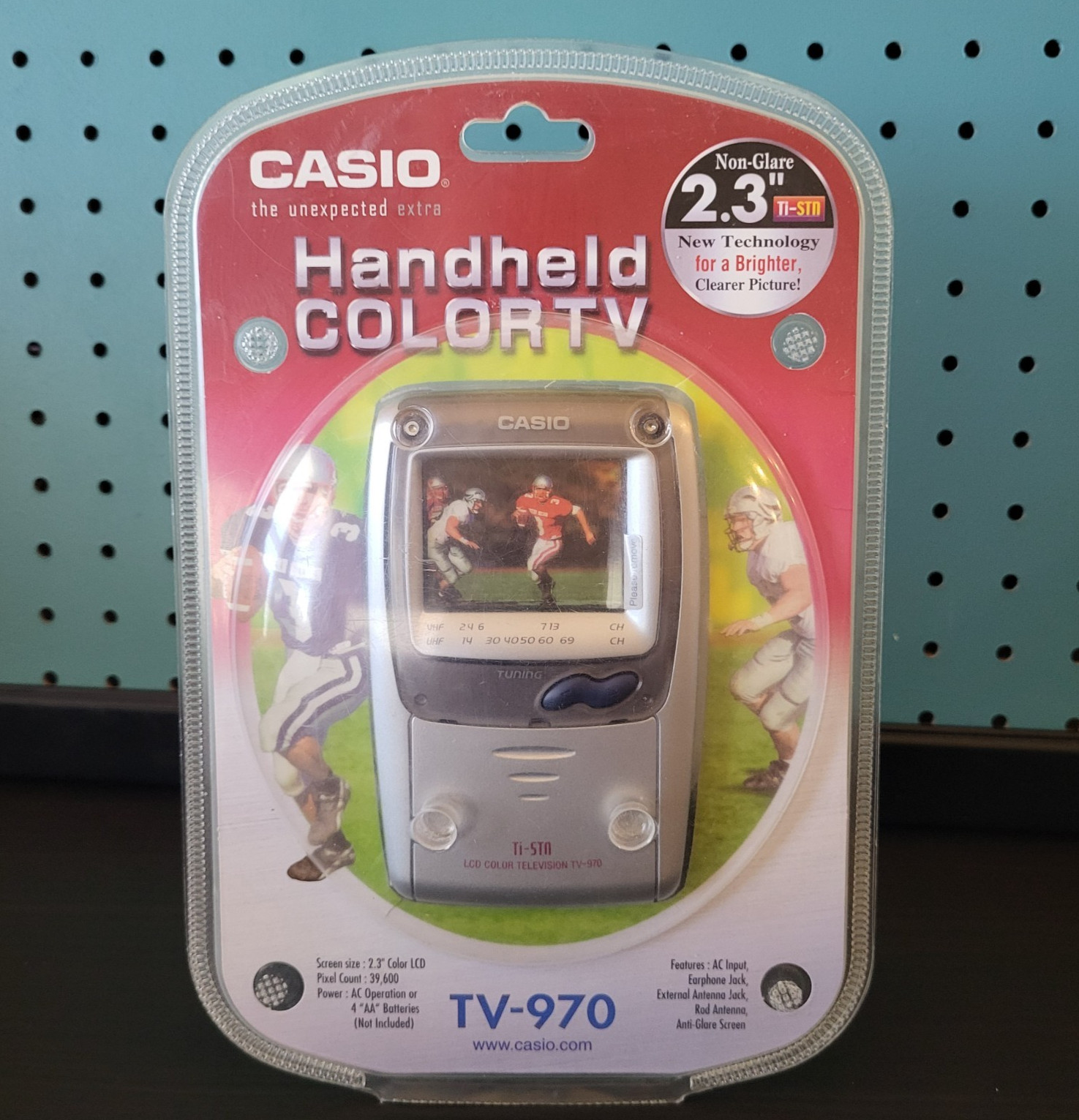 Handheld Tv Color Casio TV-970 Handheld Color LCD TV 2.3-inch Non Glare Screen