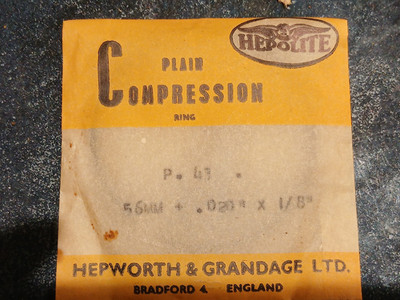 Royal Enfield Cycar 1932 +0.020'' Piston Ring - Hepolite P.43