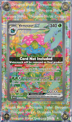 Pokemon 151 Venusaur EX 198 Custom Display Case Slab | eBay