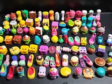 Lot Of 100 Shopkins Various Seasons With Basket  Grocery Bags