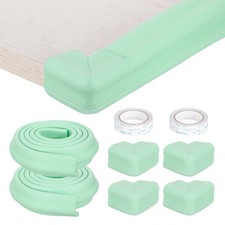 2Pcs 6.5ft x 1.4" Edge Corner Protector with 4 Corners Protector, Light Green