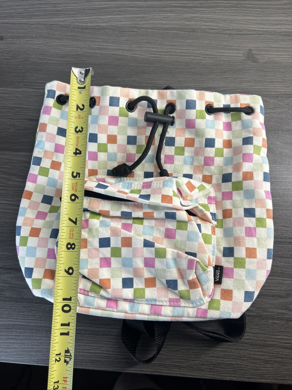 Vans Seeker Checkered Backpack Drawstring Adjusta… - image 12