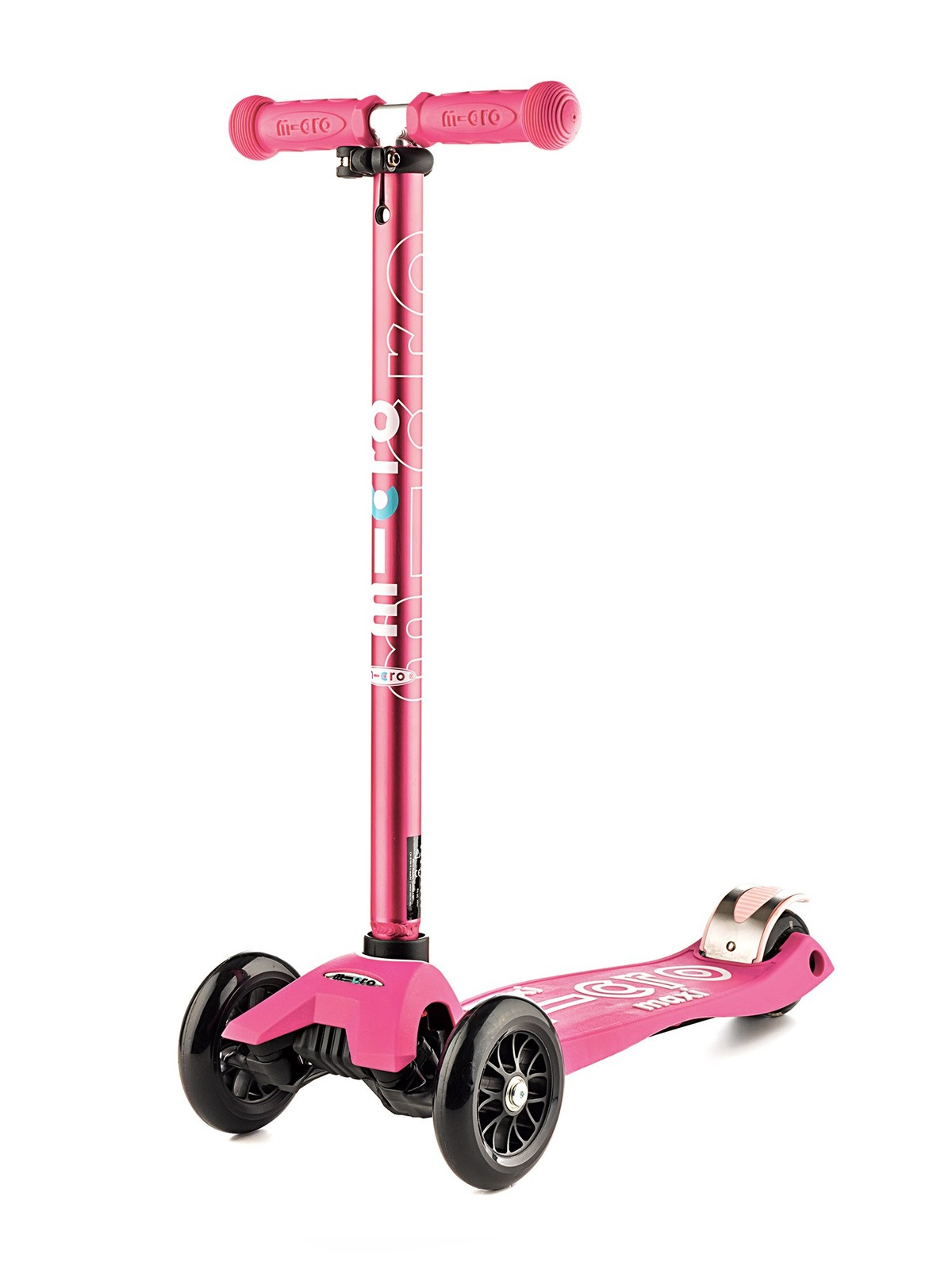 Maxi Micro Deluxe Rose Trottinette 3 roues fille avec guidon ajustable en hauteur