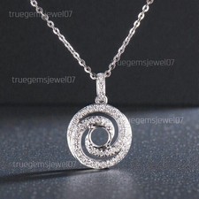 925 Sterling Silver Pendant 5mm Round Pendant Bridal Gift Wedding Wear Pendant