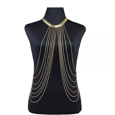 Körperkette Körperschmuck Bauchkette Bikini Halskette Kette Body Chain