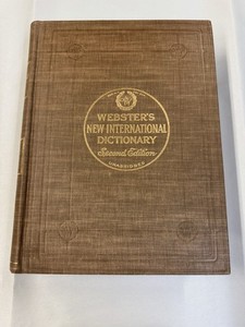 Webster's New International Dictionary | eBay