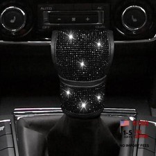 Bling Auto Gear Shift Knob Cover, Car Knob Gear Stick Protector, Auto Black