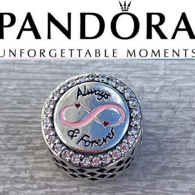 Pandora Always Forever Wedding Anniversary Infinity Love Button