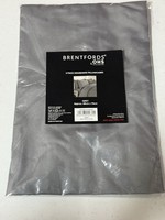 Brentfords OHS 2 Pack Housewife Pillowcases Size Grey 48cm X 74cm