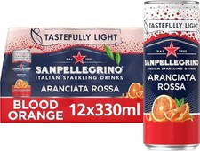 x12 San Pellegrino Italian Sparkling Drinks - Blood Orange (330ml)