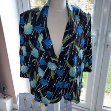 XL 80s Lightweight Lined Jacket Shoulder Pads Pit To Pit 26” Vintage