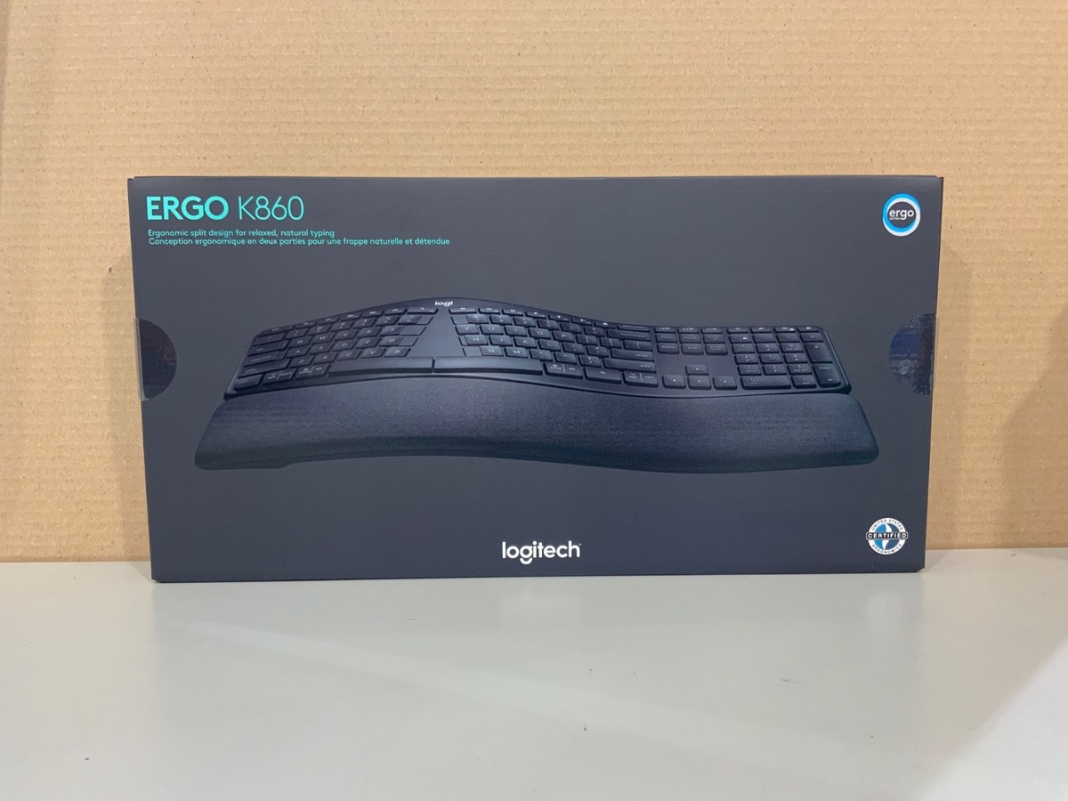 Logitech ERGO K860 Wireless Keyboard - Black for sale online