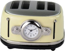 Siva Clock Toaster beige Quarzuhr aus Metall