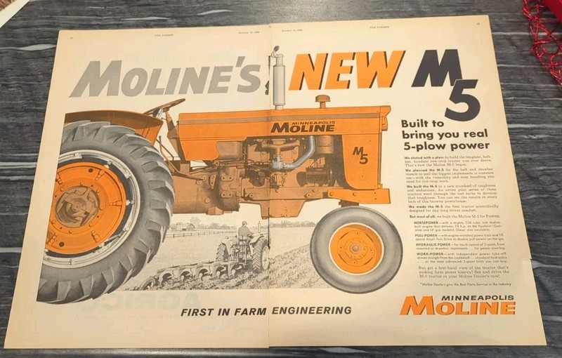 Magazine Ad 1960 Minneapolis-Moline Tractors - Minneapolis, MN - 2 Page Ad