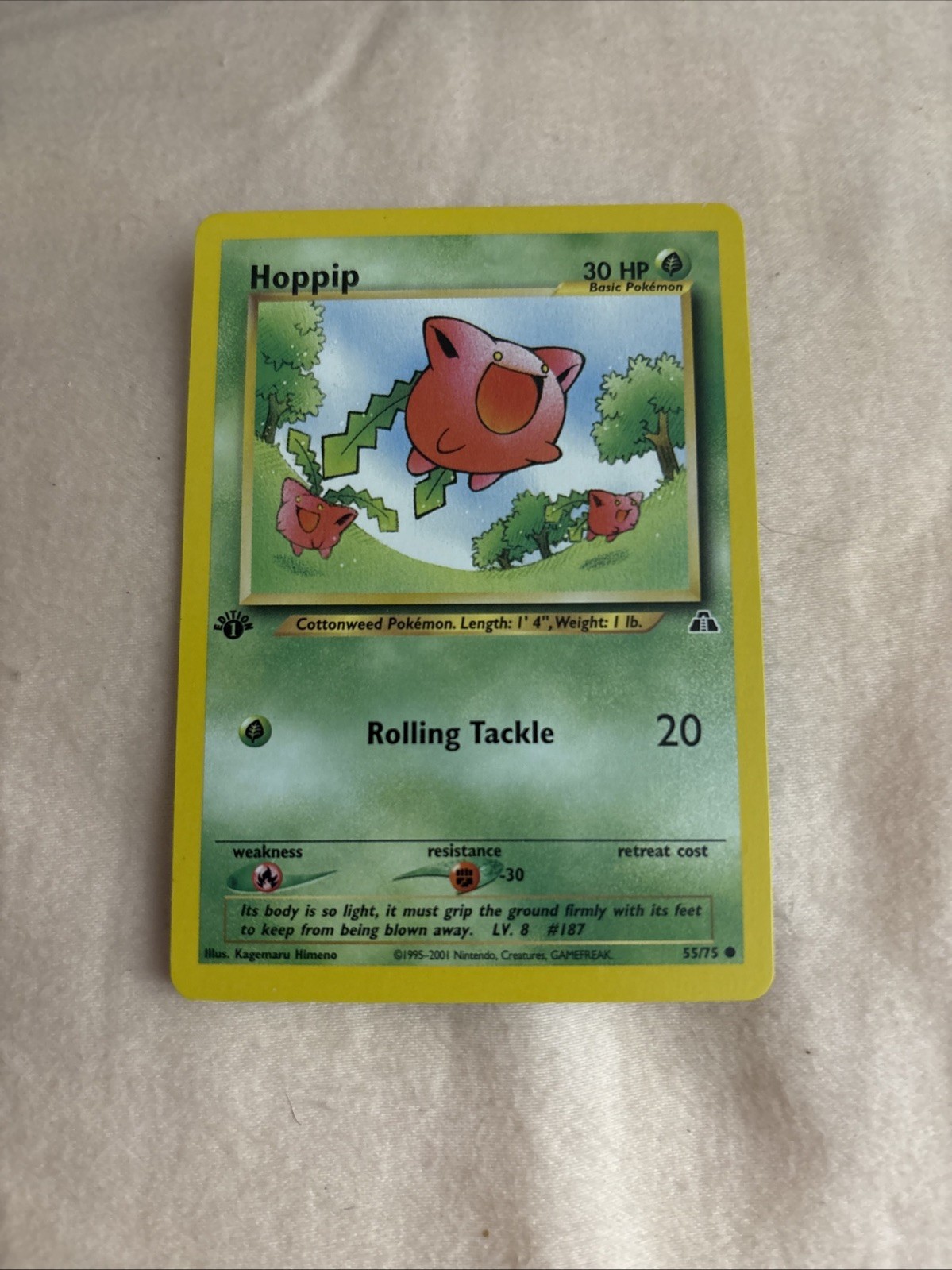 Hoppip 55/75 1st Edition Neo Discovery Pokemon NM 🔥