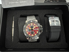 RGMT Uhr Seiko Meca  Quartz CHRONOGRAPH RG- 8058-55 SCARLET RED +  Ersatzband