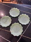 Jadeite  anchor hocking 8” Salad Plate Lotus Blossom  Fire King Set Of 4