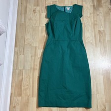 J.Crew Emerald Origami sheath dress Elegant Teal Sleeveless Dress Size 0
