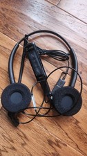 Plantronics EncorePro HW520 Black Headband Headsets with Poly DA85 USB-A/USB