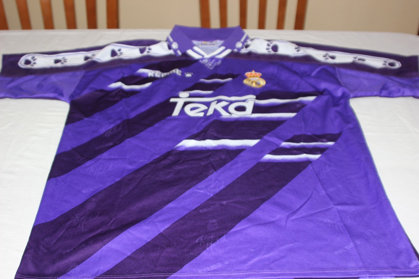 CAMISETA FUTBOL OFICIAL VINTAGE 1995 REAL MADRID KELME TALLA XL PUBLICIDAD TEKA