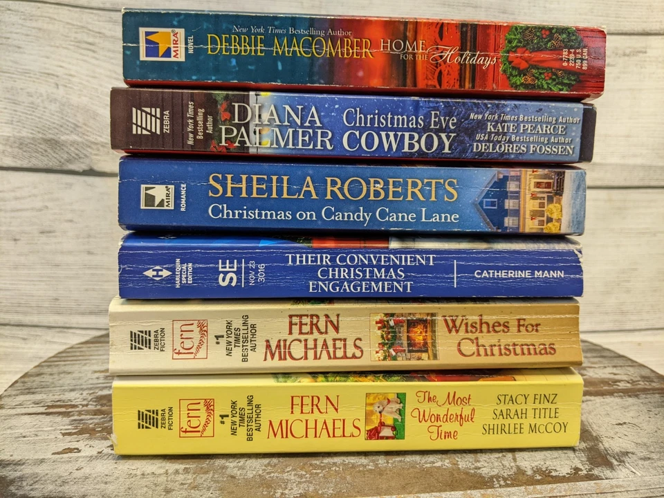 Lot of 6 Paperback Christmas Holiday Romance Contemporary Women's Fiction 6528 — 第 2/4 张图片