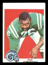 1969 Topps #245 Bob Brown off center