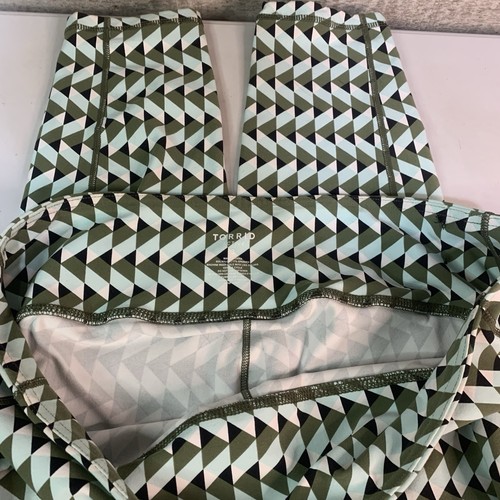 Torrid 3X Damen Trainingshose Rautengrün Muster Liege Leggings Taschen - Bild 12 von 12