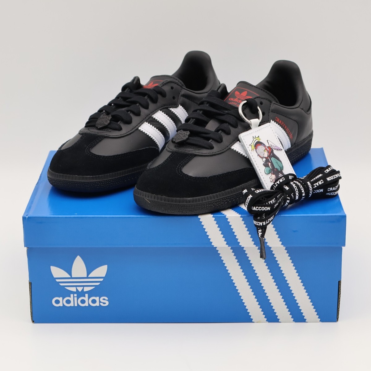 IH3518 Crazy Raccoon atmos adidas Originals Samba Core Black IH3518 Crazy Raccoon atmos adidas Originals Samba Core Black