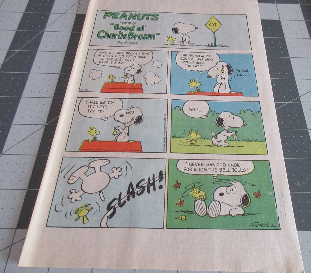 Peanuts Good Ol' Charlie Brown by Schulz Sunday comic Strip 5/16