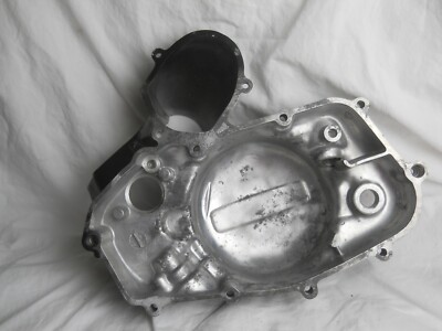 Kawasaki, NOS, KX125, RH ENGINE COVER, flat black, # 14032-105-21