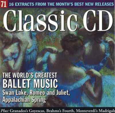 CD Classic CD 71 - The Worlds Greatest Ballet Music Various Classic CD