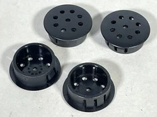 1" Hole Push Grip Lock Vented Hole Cap Plug For 1" Hole 1/8" Panel 1.25" Head