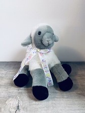 Heartline Lovey Lamb Easter Parade 11" Plush White Gray Sheep Vtg 1991 Hallmark