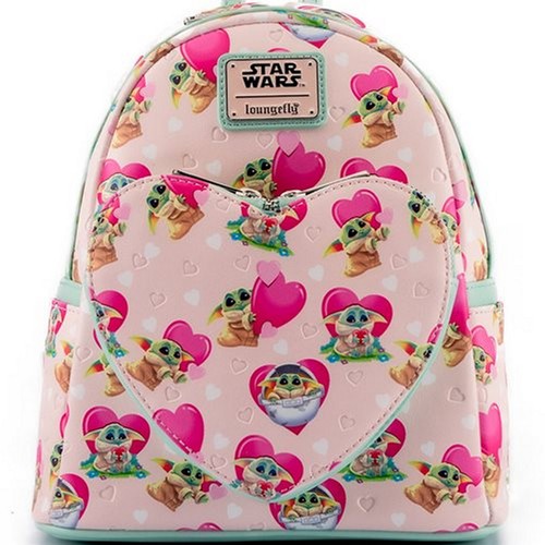 Loungefly The Mandalorian Grogu Valentines Mini-Backpack - NEW - Picture 6 of 6