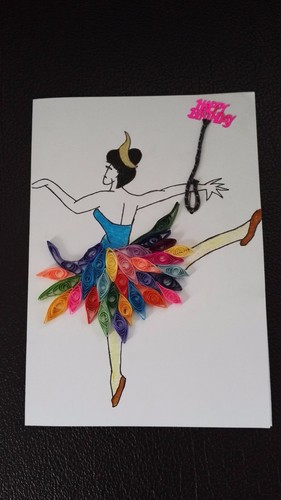Handmade Paper Quilled Greeting Cards for the Happy Birthday, good luck-Quilling - Picture 4 of 6