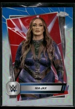 2025 Topps Chrome WWE Nia Jax #175 Red & Blue Refractor