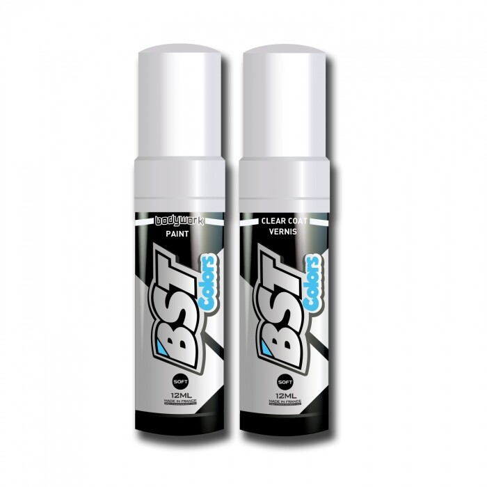 Stylo retouche peinture moto BMW Fjordgrau 729 pour entretien carrosserie