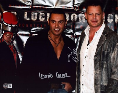 #ad Vampiro amp; Latin Lover Signed 11x14 Photo BAS COA Lucha Libre AAA w Abismo Negro $89.99