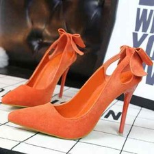 decolte scamosciati donna 10 eleganti stiletto pelle sintetica 9655