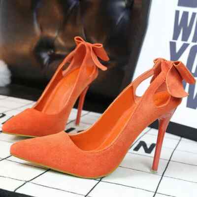 decolte scamosciati donna 10 eleganti stiletto pelle sintetica 9655